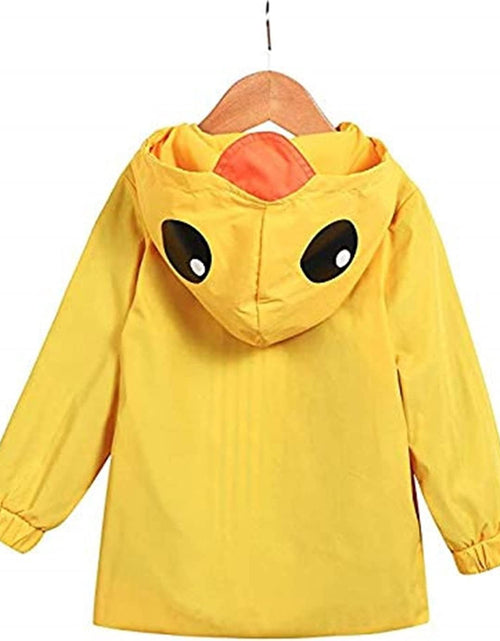 Load image into Gallery viewer, Toddler Baby Boy Girl Duck Rain Jacket Cute Cartoon Yellow Raincoat Hoodie Kids Coat Fall Winter School Outfit
