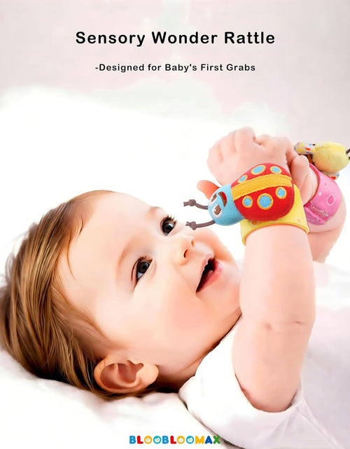 Load image into Gallery viewer, Baby Soft Rattle Toy Foot Finder Socks Wrists Rattles Ankle Leg Feet Hand Arm Bracelet Activity Rattle Baby Shower Present Gift for Neborn Baby Infant Boy Girl Bebe (8 Pcs)
