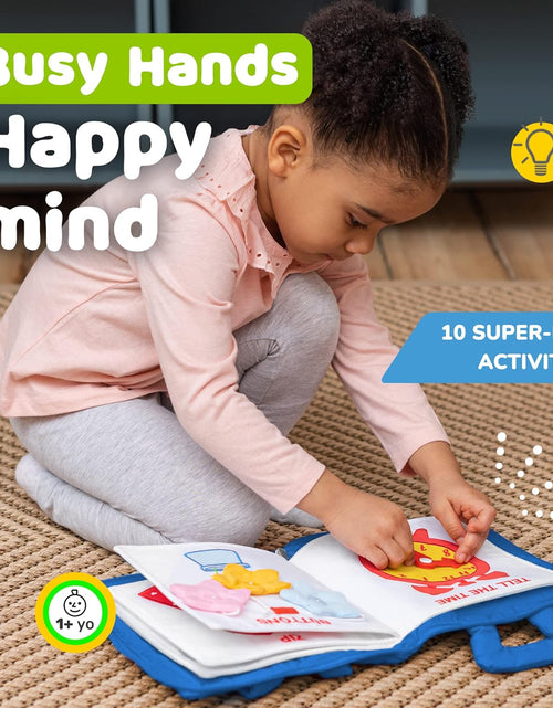 Load image into Gallery viewer, Quiet Book Montessori Toys for 1 2 3 Year Old, Busy Book for Toddlers 1-3 Travel Toy with Preschool Learning Activities, Educational Toy with 9 Sensory Toddler Activities for Boys &amp; Girls
