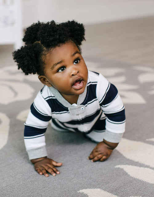 Load image into Gallery viewer, Boys' Sleep and Play Pjs, 100% Organic Cotton One-Piece Romper Jumpsuit Zip Front Pajamas
