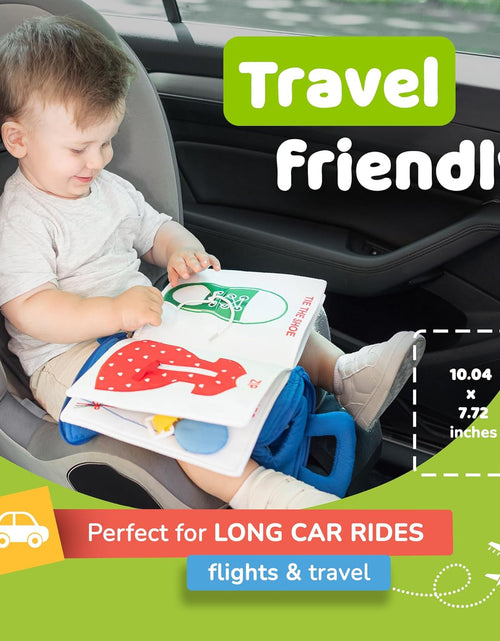 Load image into Gallery viewer, Quiet Book Montessori Toys for 1 2 3 Year Old, Busy Book for Toddlers 1-3 Travel Toy with Preschool Learning Activities, Educational Toy with 9 Sensory Toddler Activities for Boys &amp; Girls
