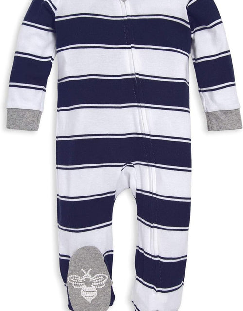 Load image into Gallery viewer, Boys' Sleep and Play Pjs, 100% Organic Cotton One-Piece Romper Jumpsuit Zip Front Pajamas
