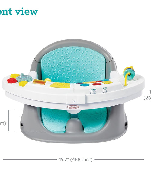 Load image into Gallery viewer, Music &amp; Lights 3-In-1 Discovery Seat and Booster - Convertible, Infant Activity and Feeding Seat with Electronic Piano for Sensory Exploration, for Babies and Toddlers, Teal
