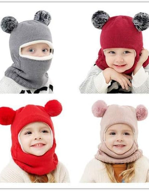 Load image into Gallery viewer, Baby Winter Hat Scarf Set, Unisex Infant Toddler Kids Hat Scarf
